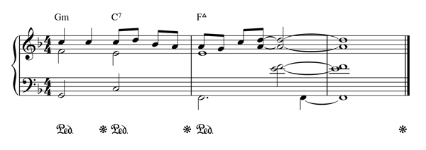 accord jazz au piano
