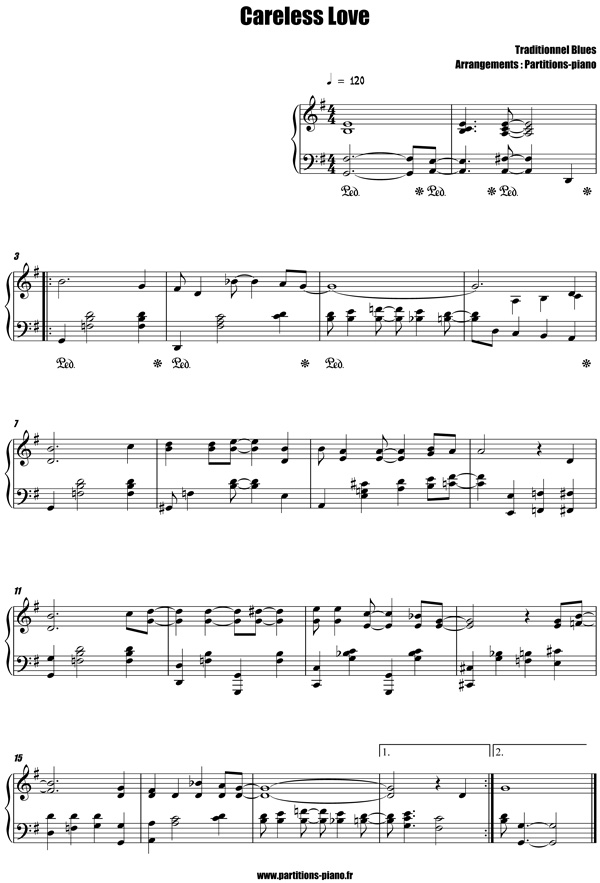 La partition pour piano de Careless Love partition-piano-blues-careless-love