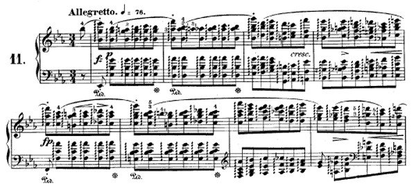 Partition d'une étude de Chopin etude-opus-10-11