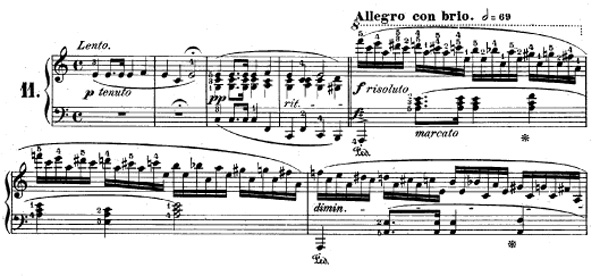Partition d'une étude de Chopin etude-opus-25-11